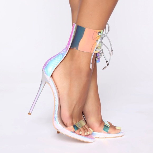 Fashion Nova Holographic Heels - Picture 2 of 4